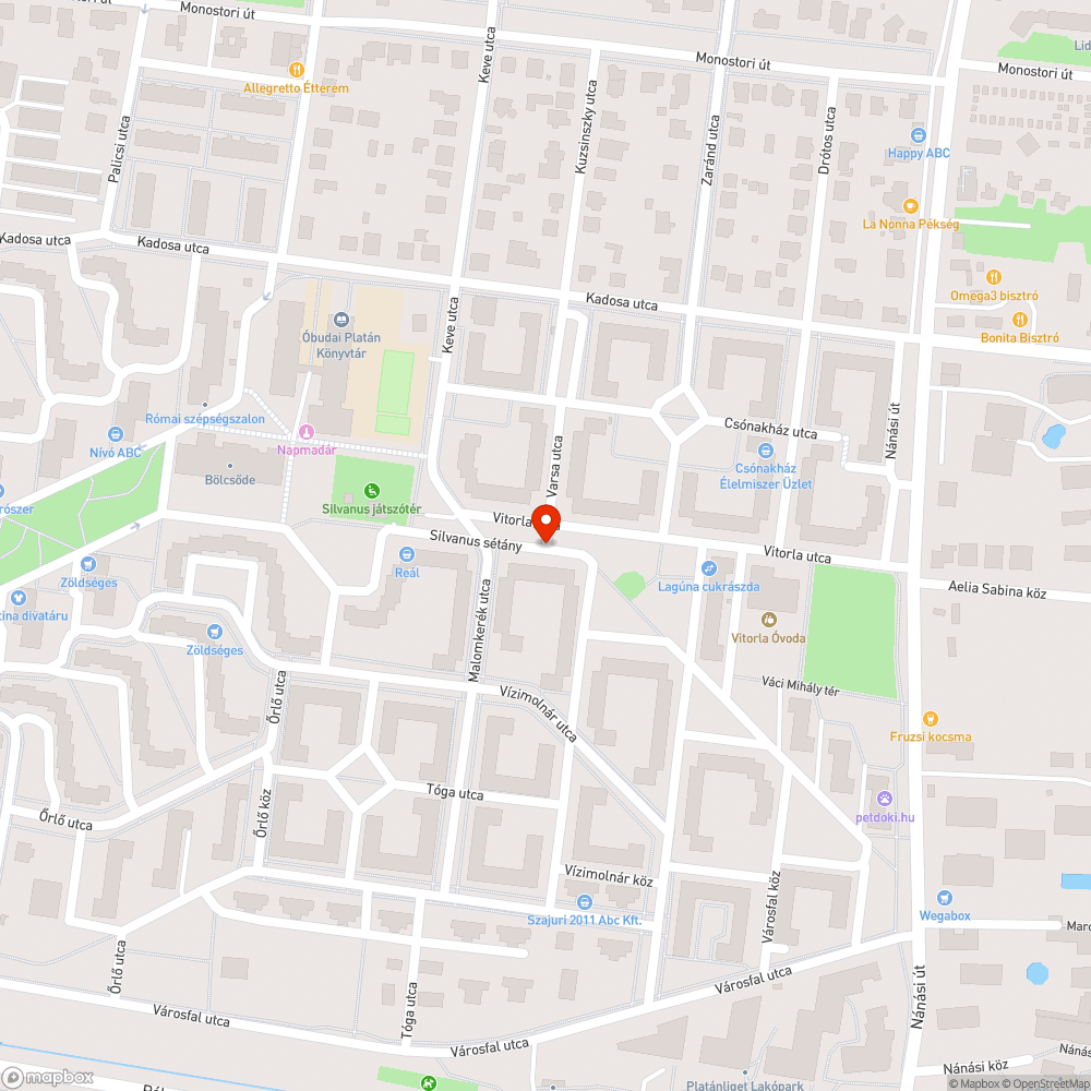 Kátyú bejelentés helye