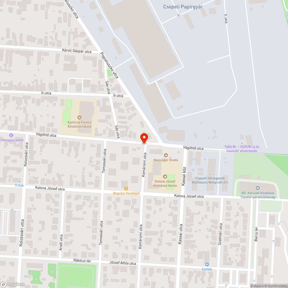 Sérült távközlési doboz bejelentés helye