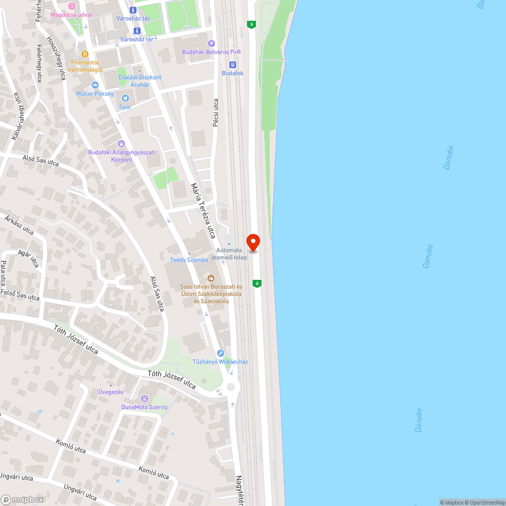 6-os út bálványfák bejelentés helye