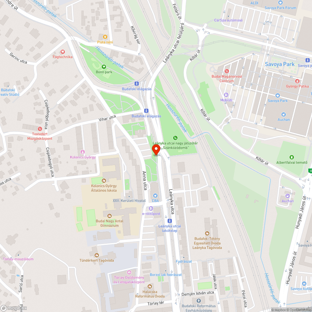 Leányka utacskája bejelentés helye