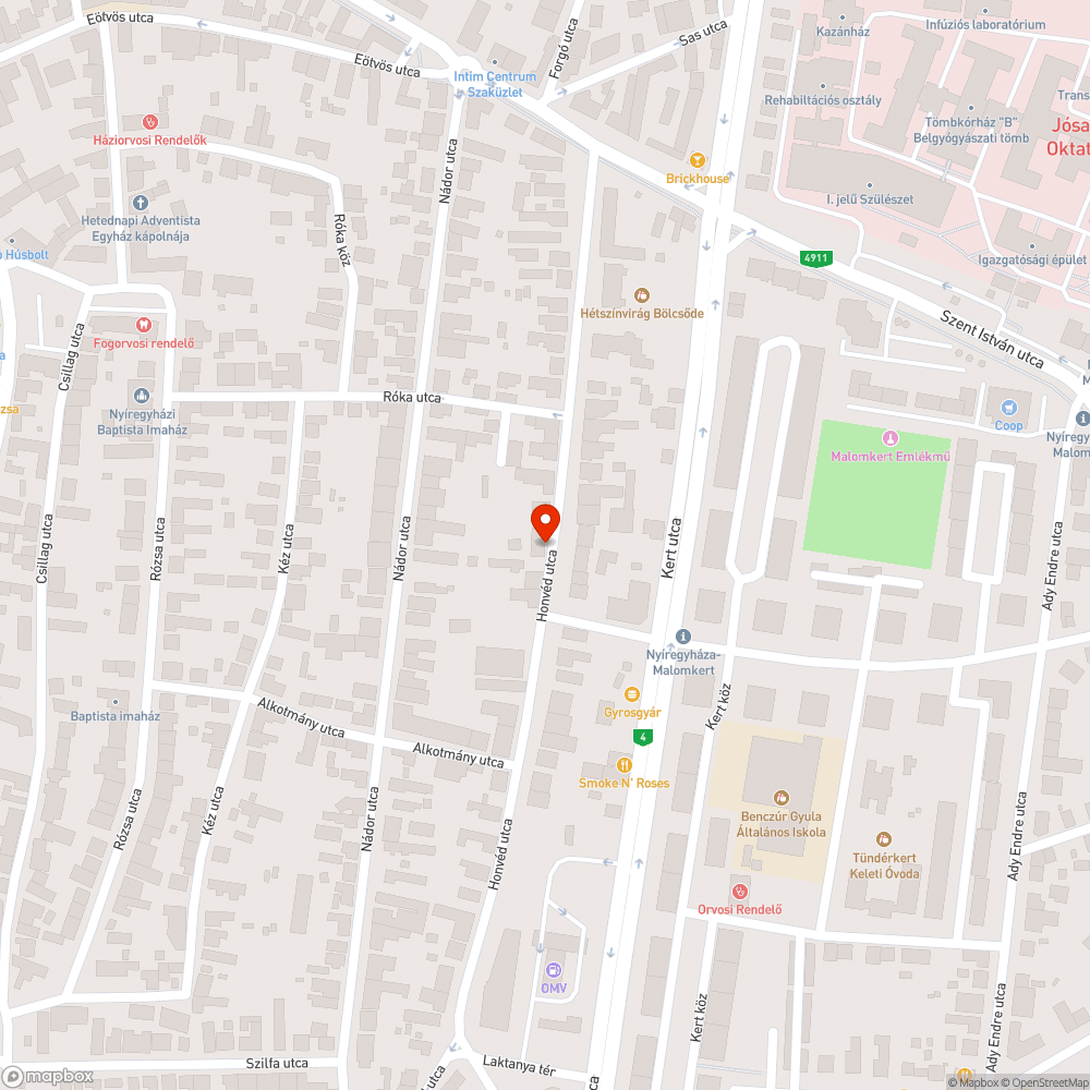 Töredezett járda bejelentés helye