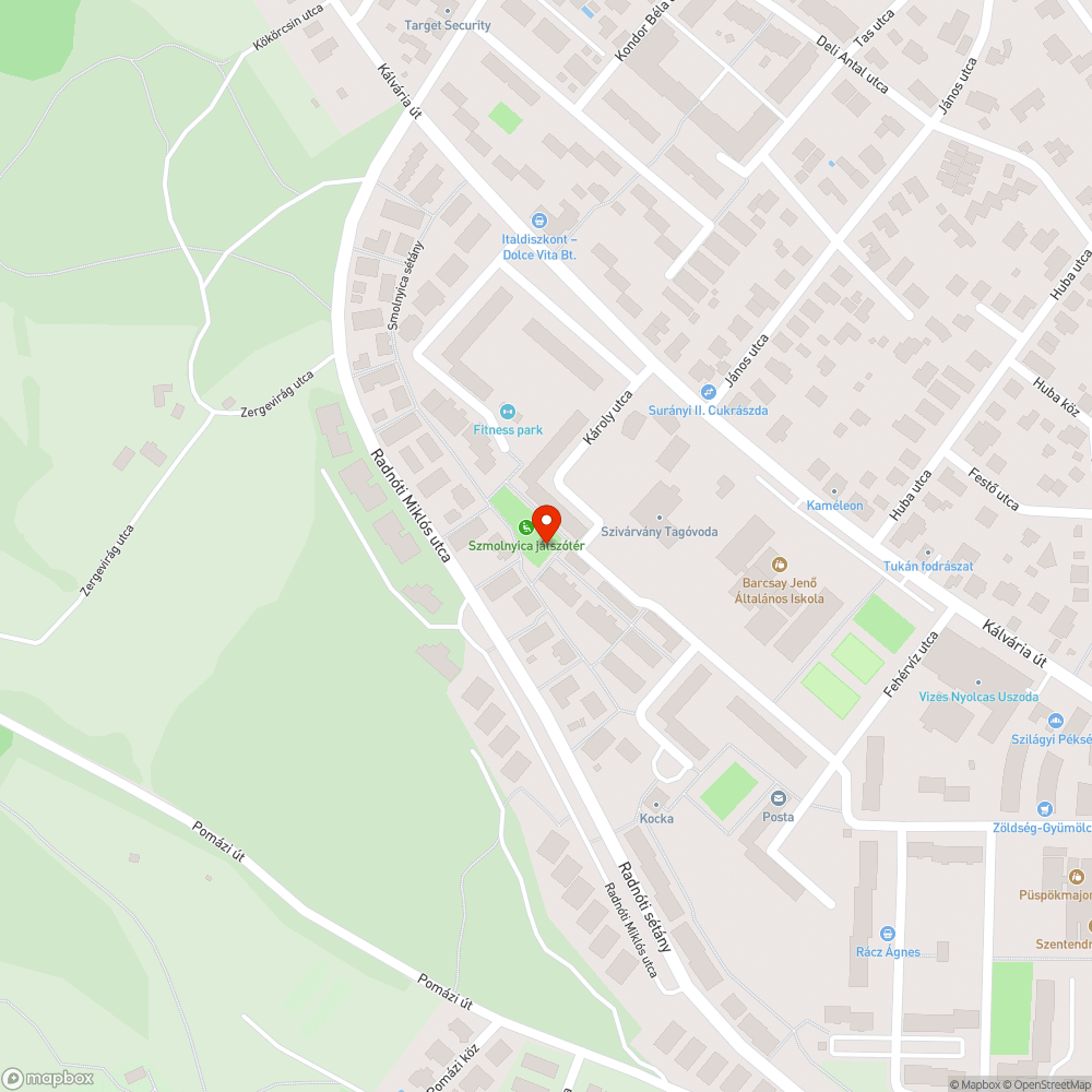 Kiszáradt fa bejelentés helye