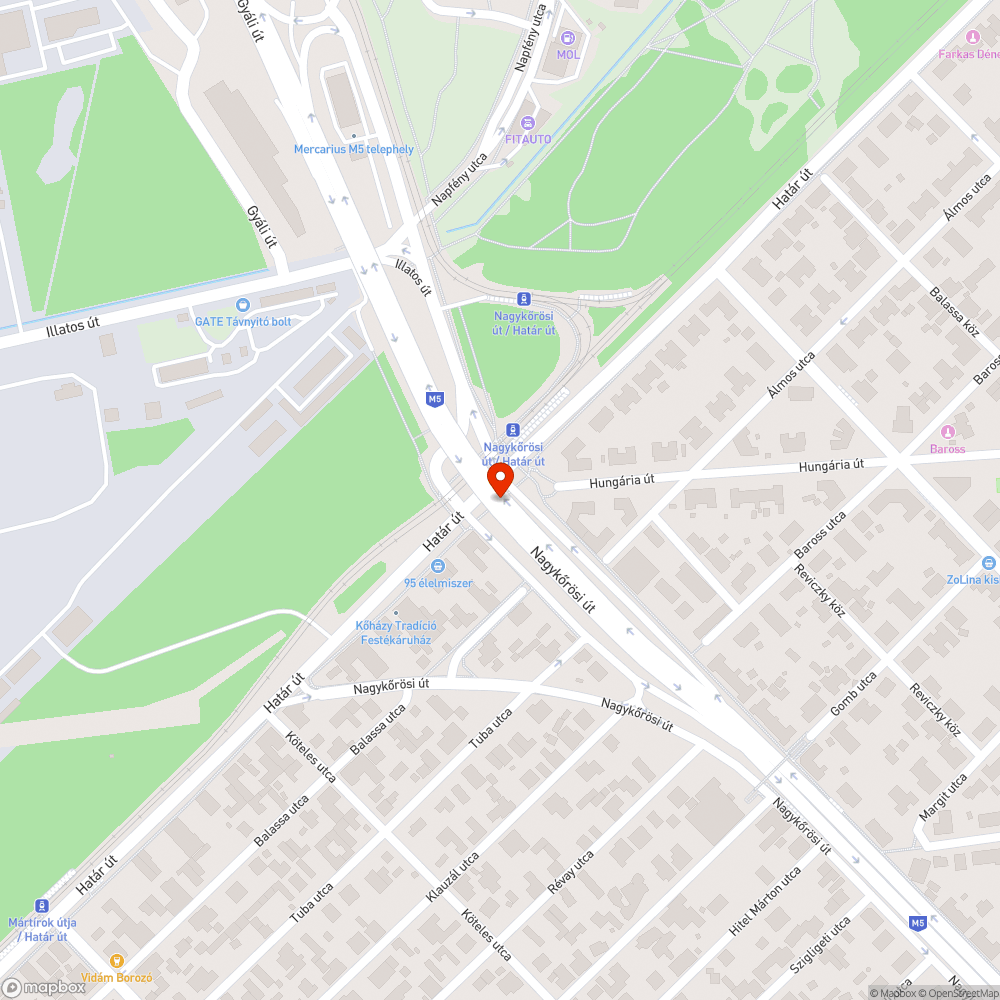 Szemét bejelentés helye