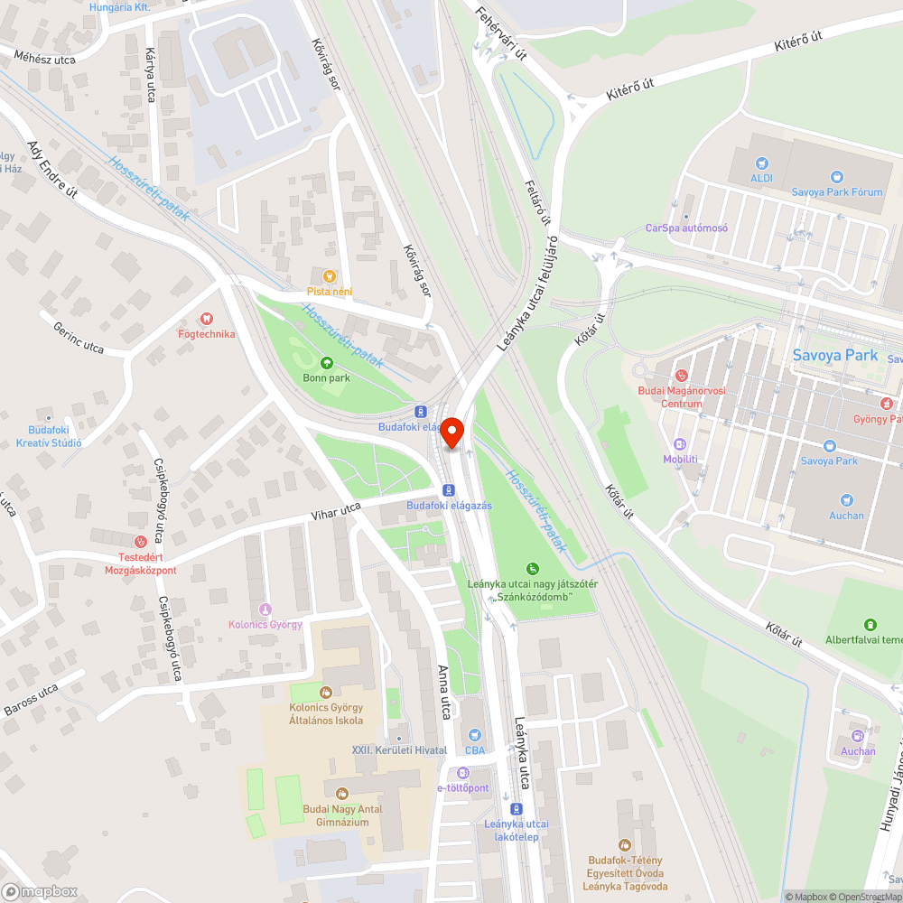 Graffitis fal bejelentés helye