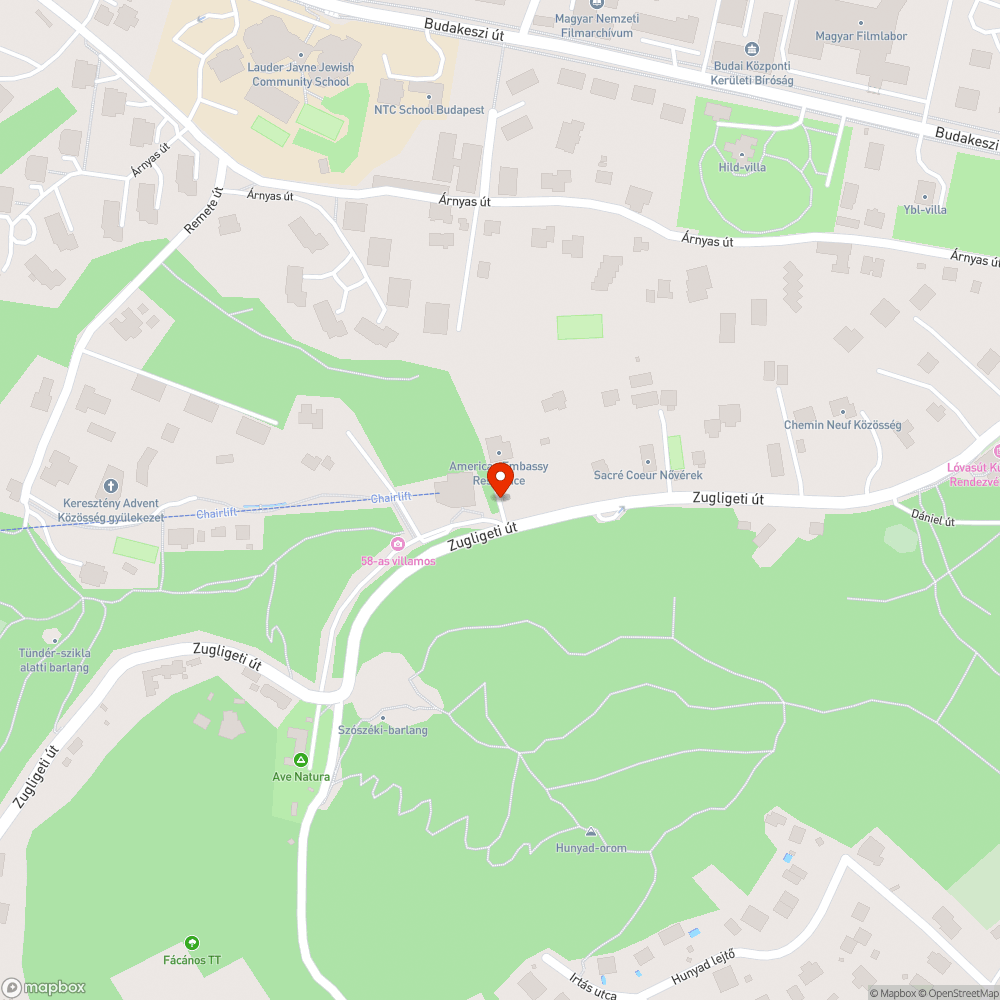 Összetört járda bejelentés helye