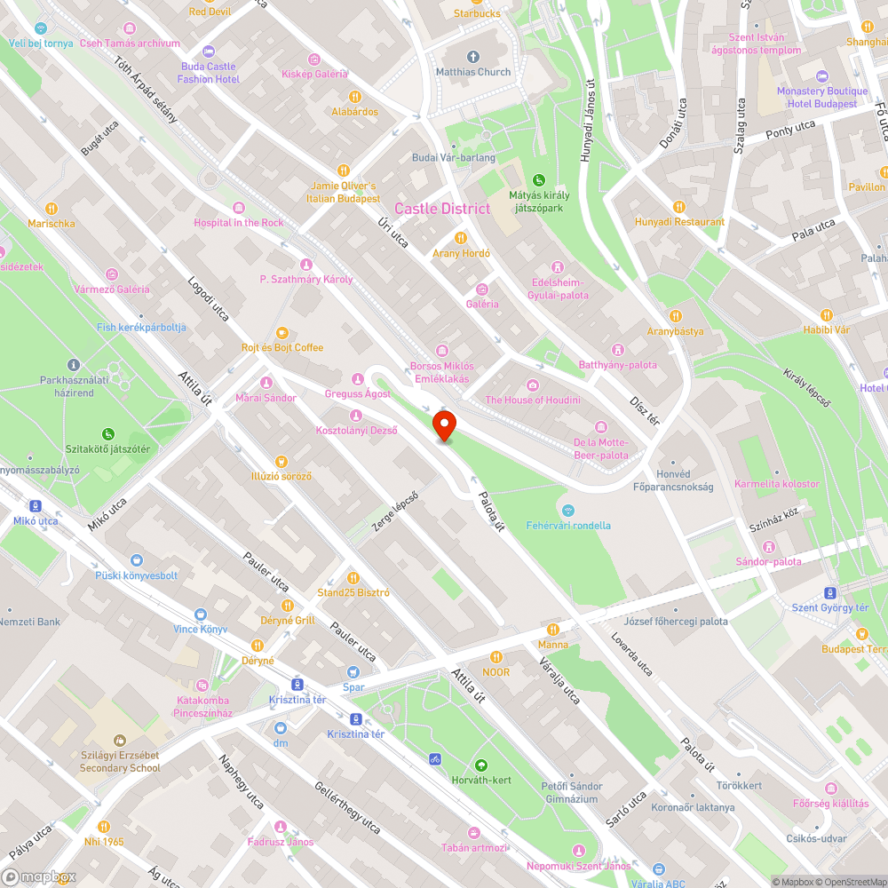 Hiányzó fák (2) bejelentés helye