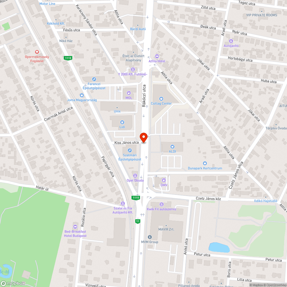 Keretbe süllyedt, út síkjából kiálló csatornafedlap bejelentés helye