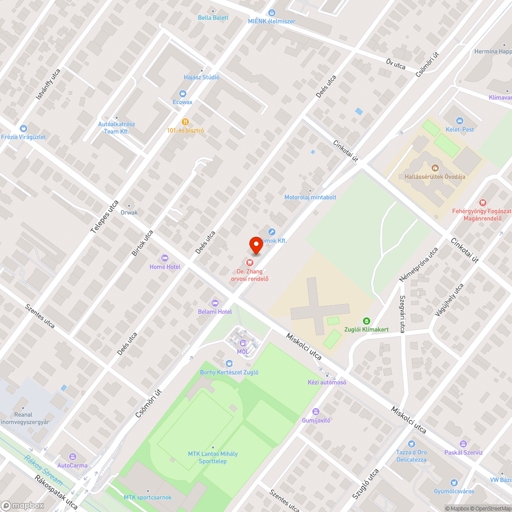 Kátyús, fa gyökere által felnyomott járda bejelentés helye