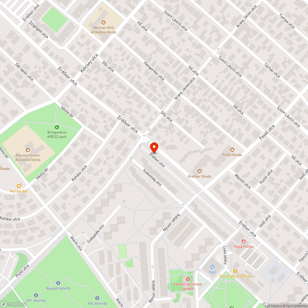 Köztéri lámpák nem világítanak bejelentés helye