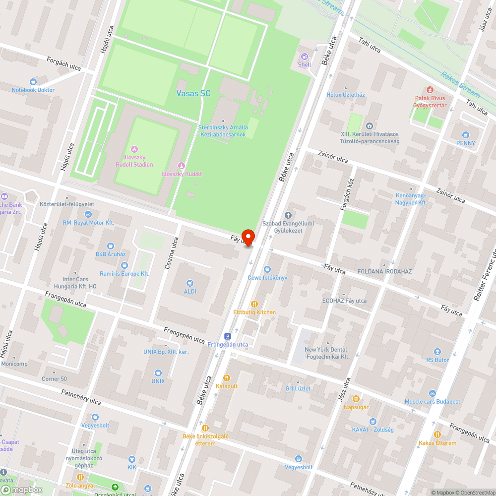 Jelzőtábla a fa takarásában! bejelentés helye