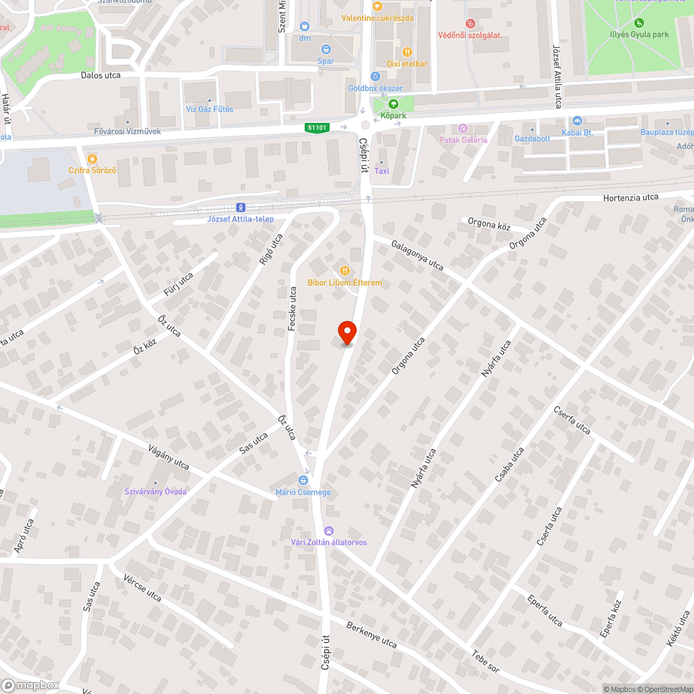 Szemetes tűzcsap bejelentés helye