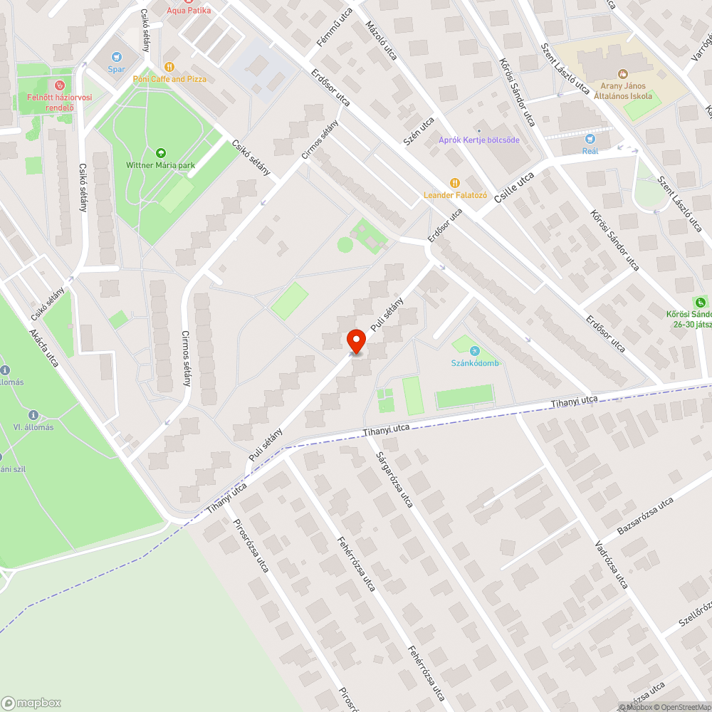 Besüllyedt csap bejelentés helye