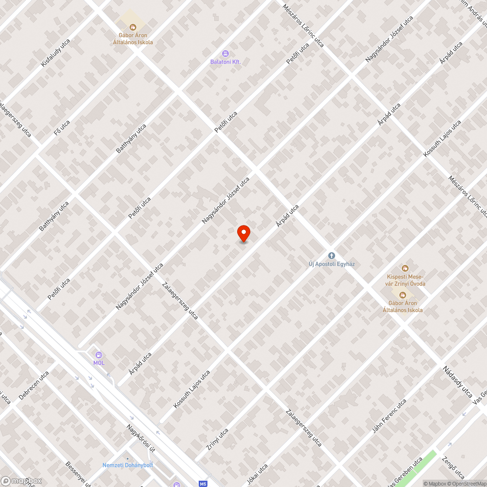 Balesetes autó bejelentés helye