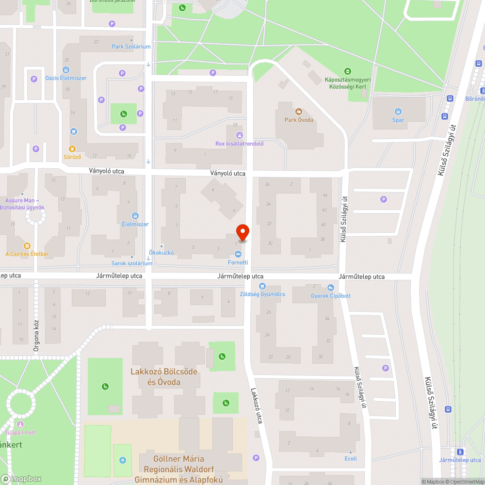 zöldterületen parkolás bejelentés helye