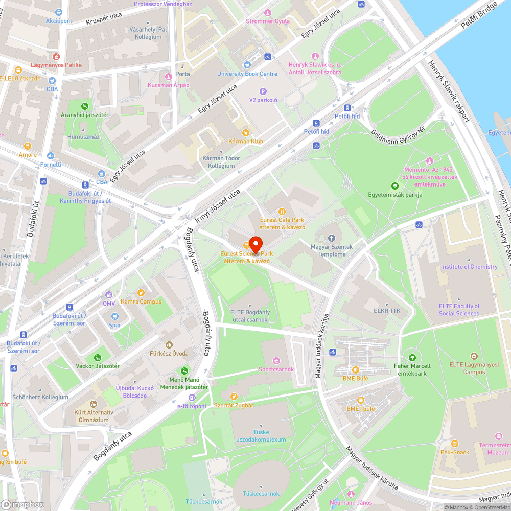 Kidöntött parki szemetes bejelentés helye