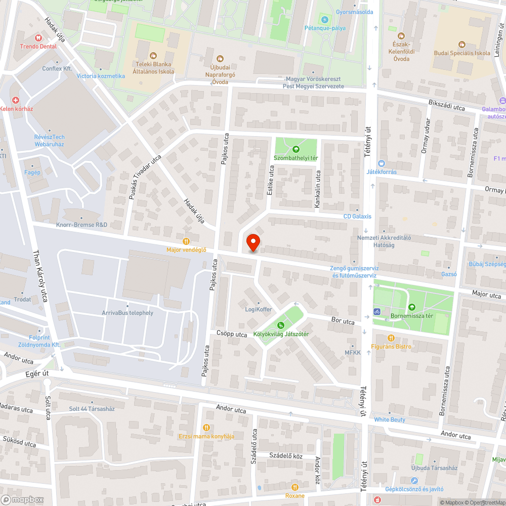 Belógó növényzet bejelentés helye