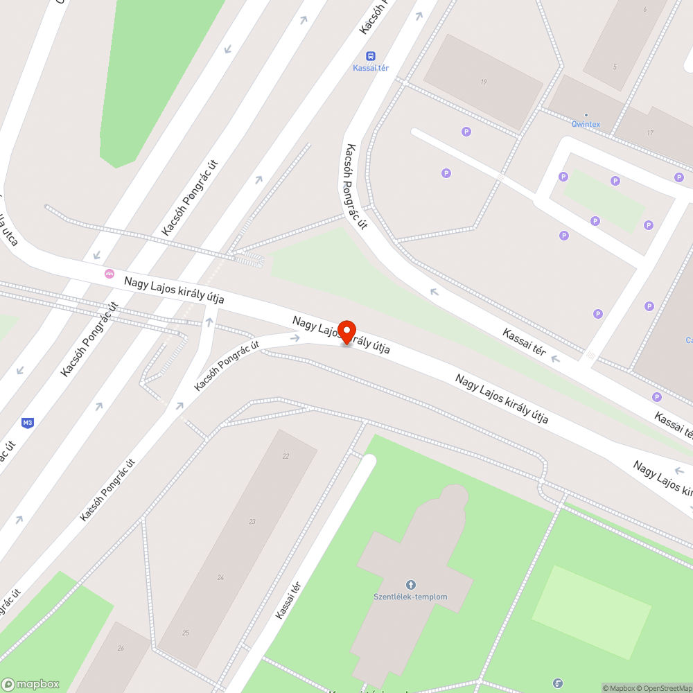 Elhagyott bérbringa Kassai tér mellett, M3-as felüljárón bejelentés helye