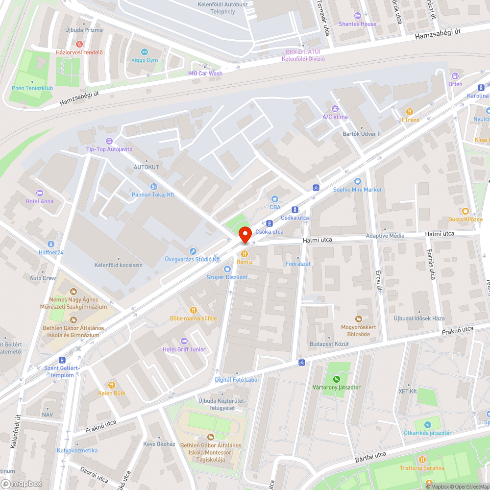 Benőtt bokrok miatt veszelyes kerékpárút bejelentés helye