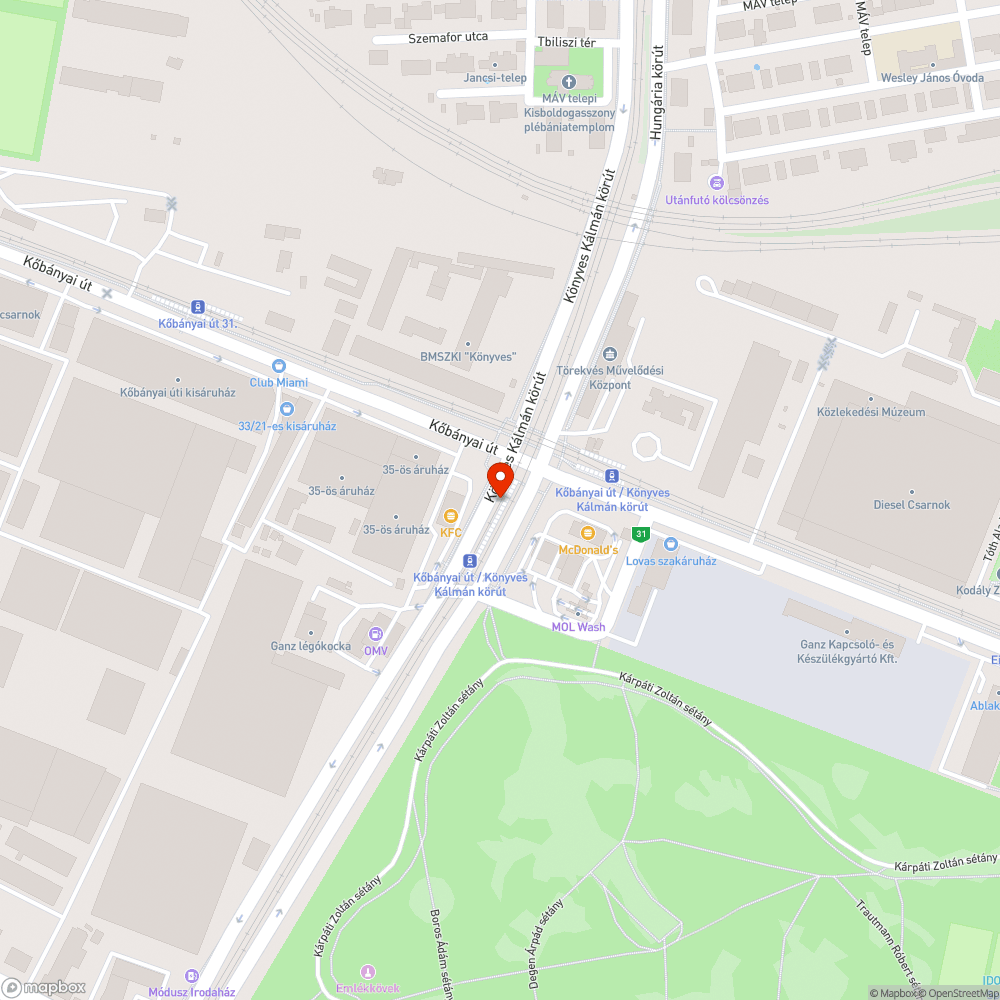 Szét van verve a megálló bejelentés helye