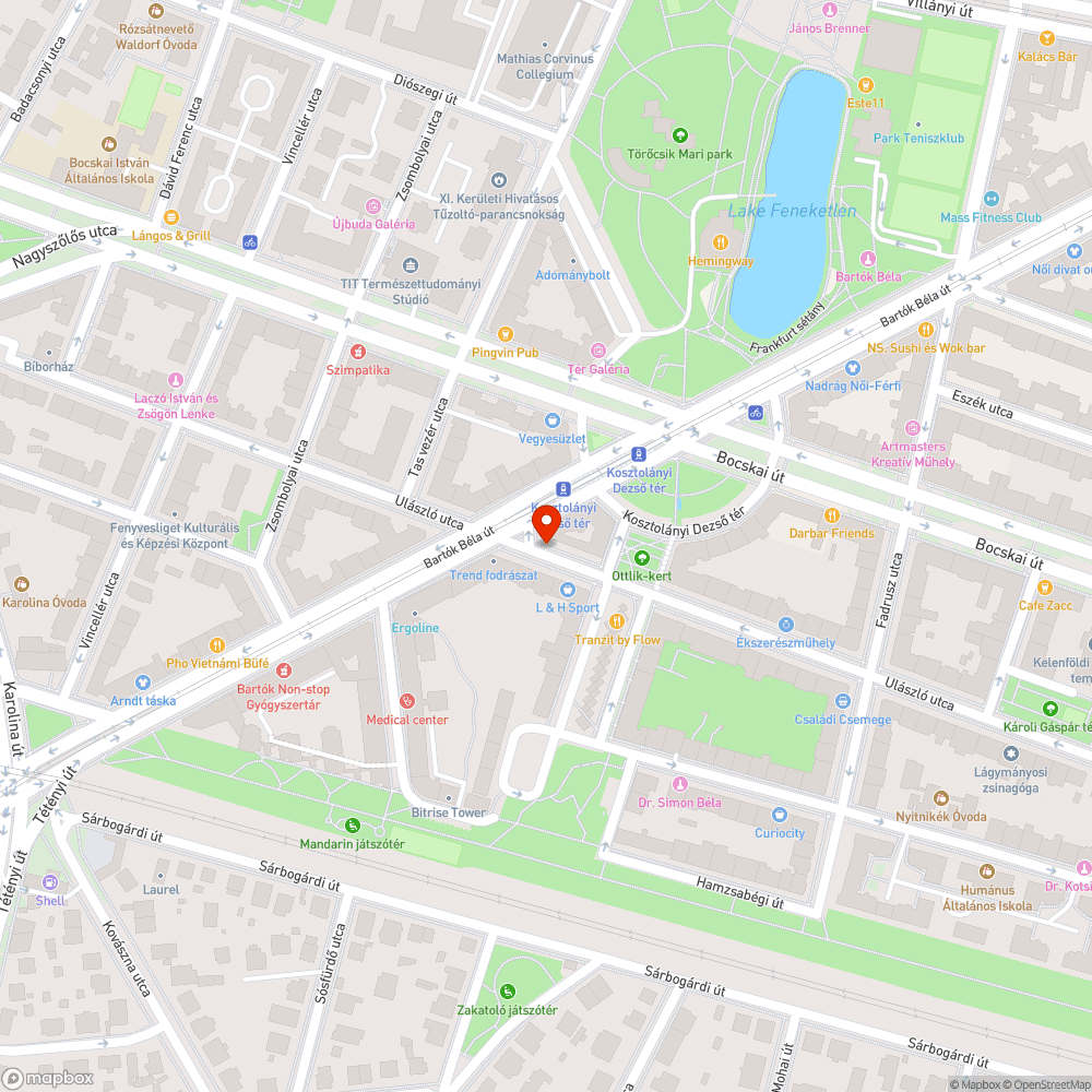 Megsüllyedt járda és útburkolat bejelentés helye