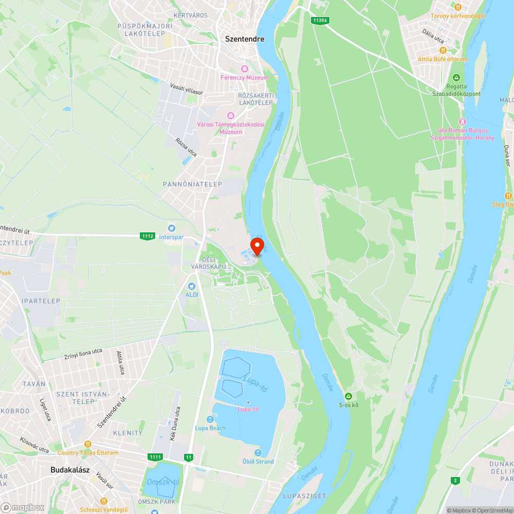 Szentendrei kerékpárút balesetveszélyes bejelentés helye