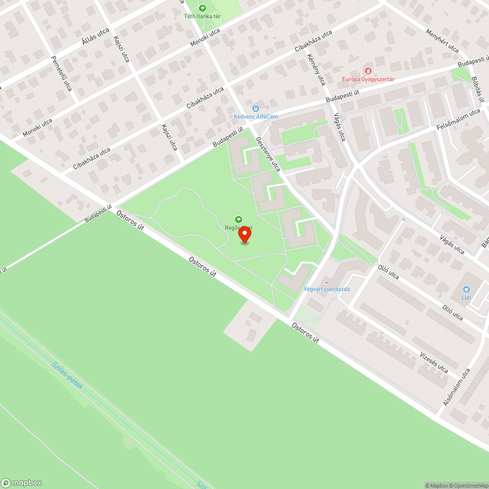 Hatalmas a fű a Regös ligetben bejelentés helye