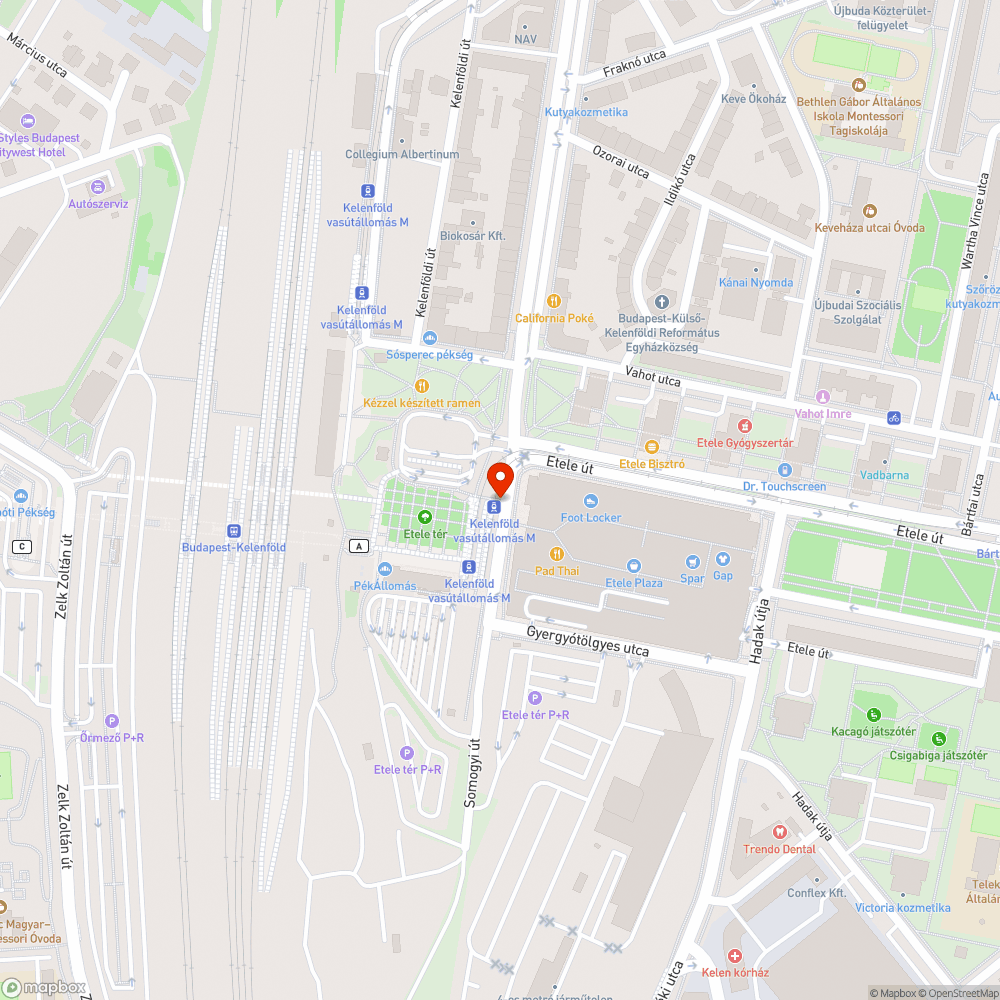 Áll a víz az úton bejelentés helye