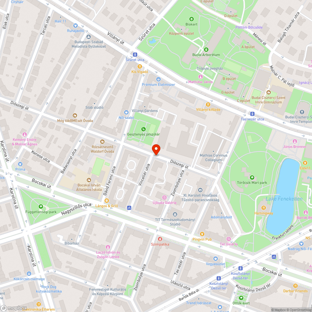 Kátyú az úton bejelentés helye