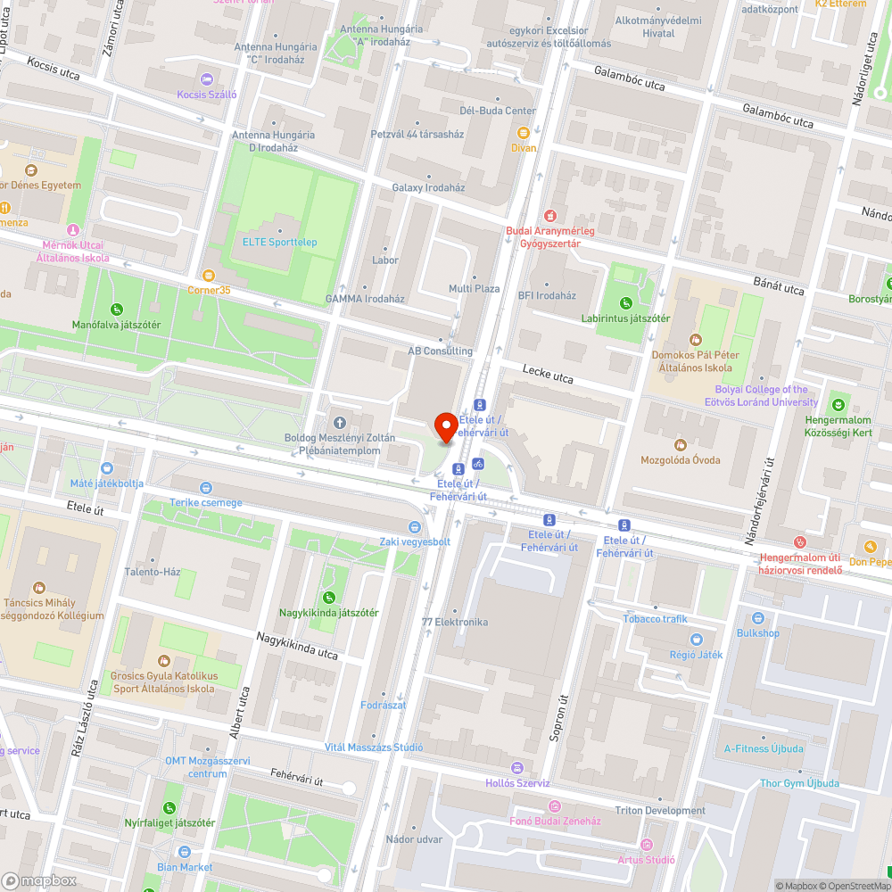 Rossz oszlopra tett kerékpáros útirányjelző bejelentés helye