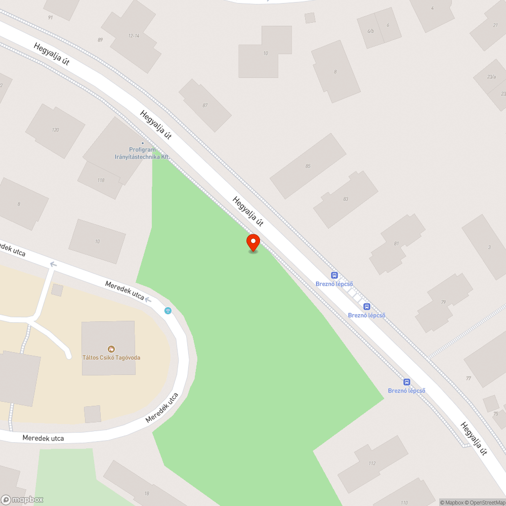 Gaz bejelentés helye