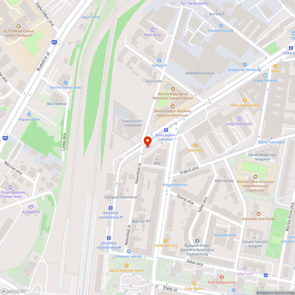 Járdára lógó fák bejelentés helye