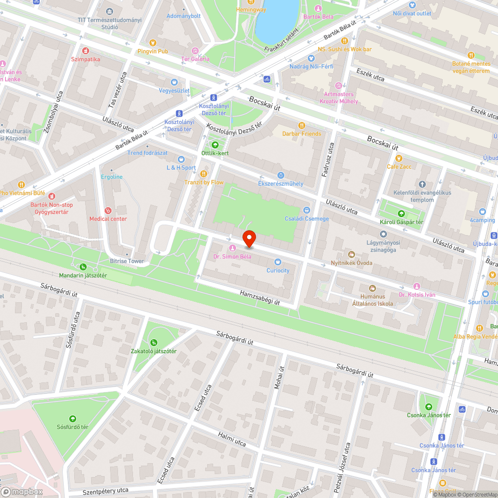 Megsüllyedt járda bejelentés helye