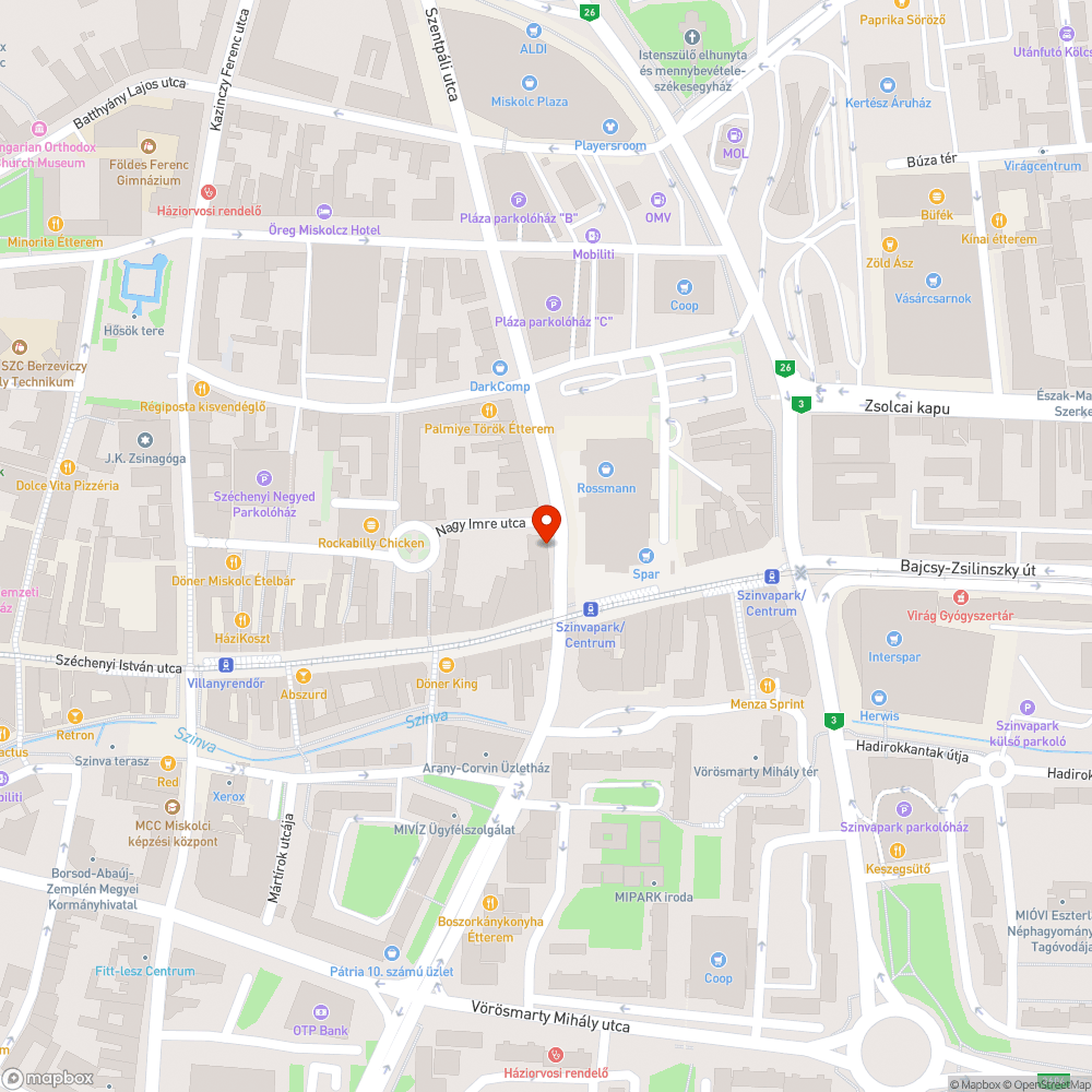 Megsüllyedt lefolyó bejelentés helye