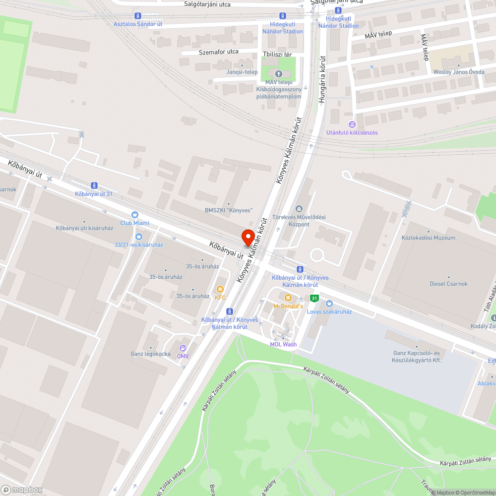 Szokásos szeméttenger bejelentés helye