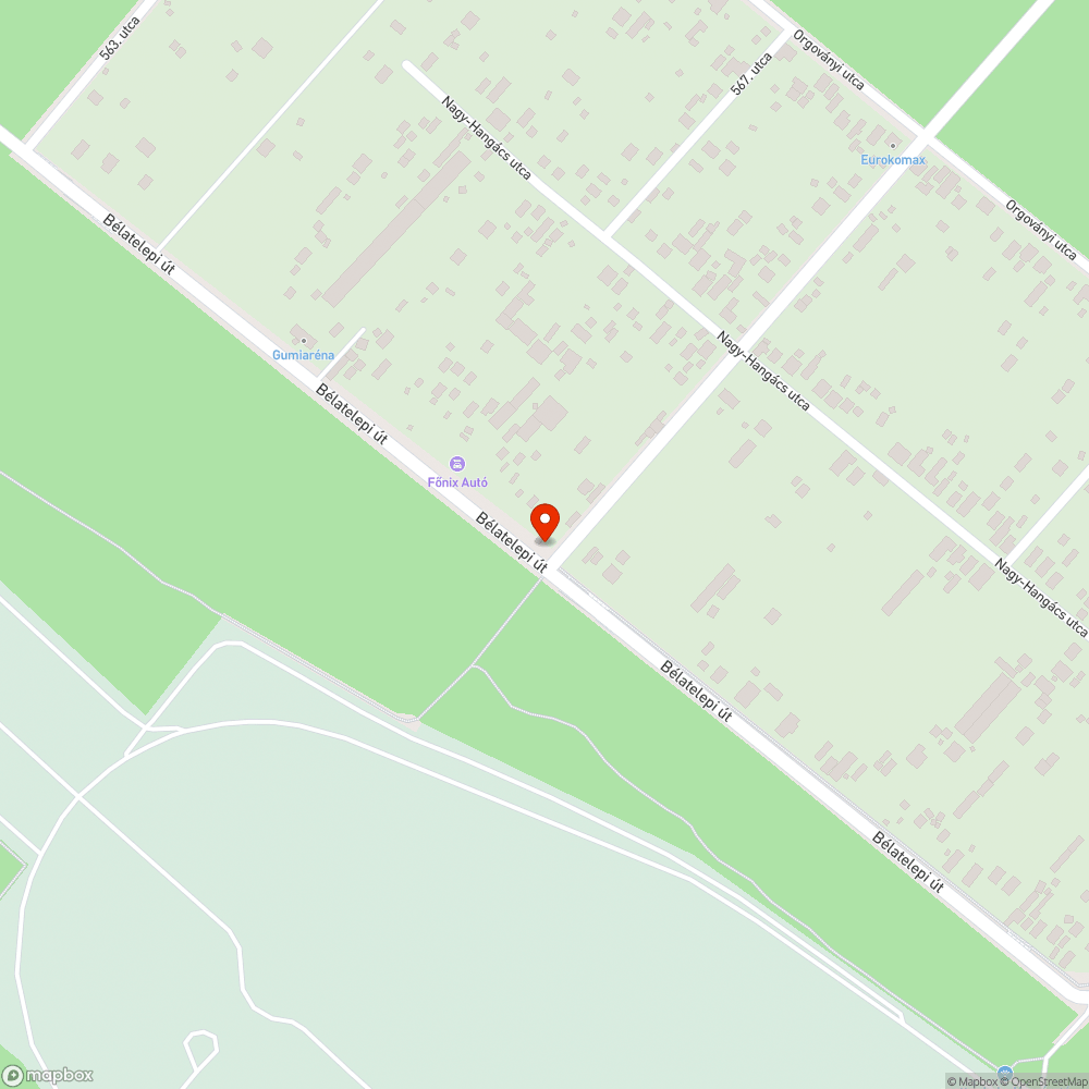 Nem belátható út bejelentés helye