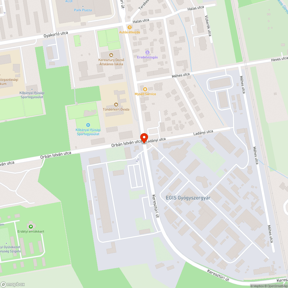 Hiányzó fényterelő bejelentés helye