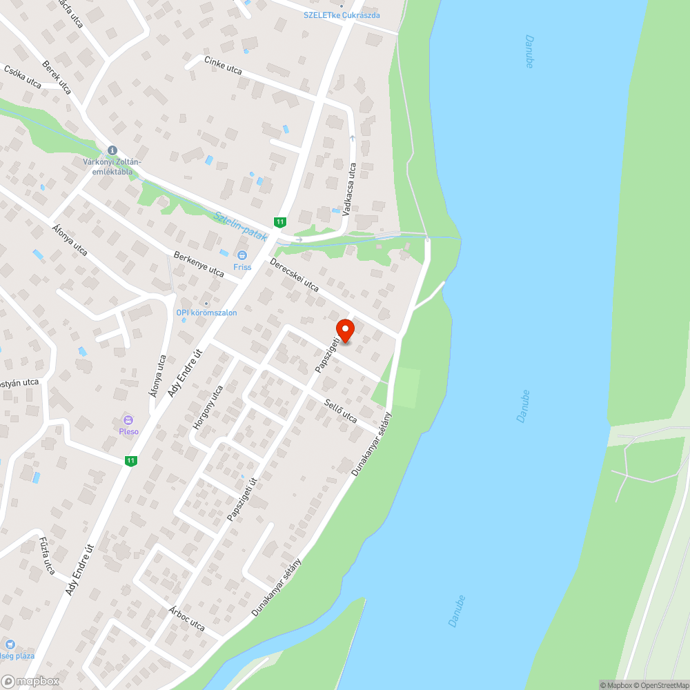 Utcai lámpa kiégett bejelentés helye