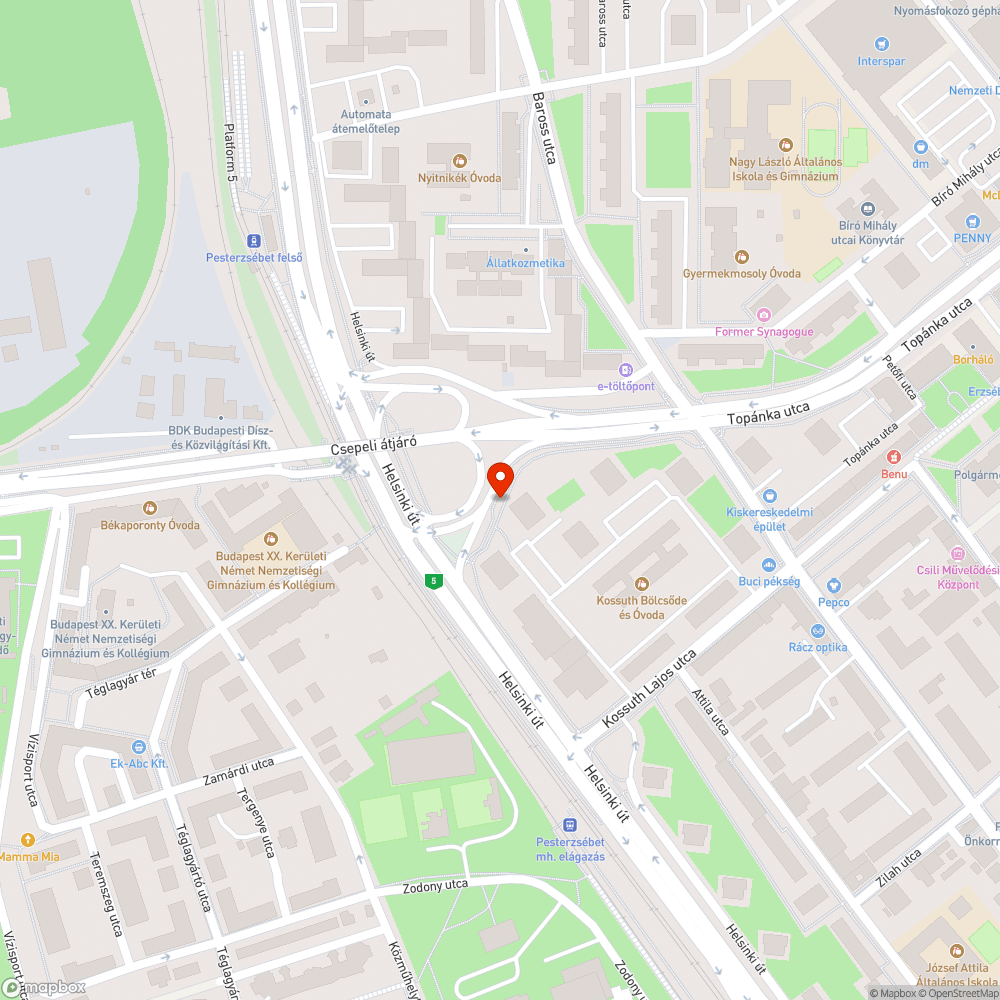 Kiszáradt fák bejelentés helye