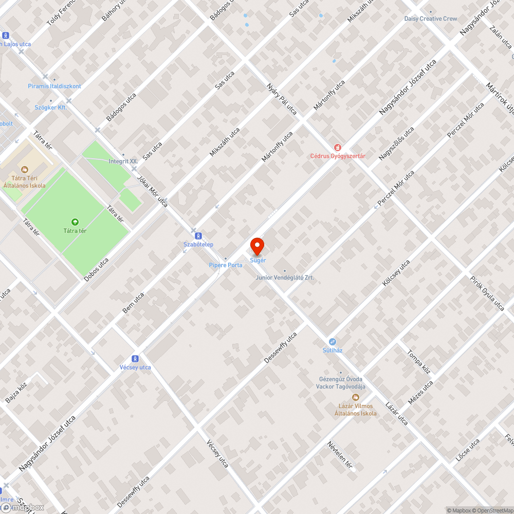 Megnyomott korlát bejelentés helye