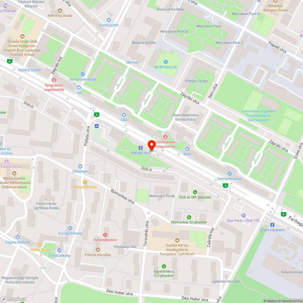 Életveszélyes akadály a kerékpárúton bejelentés helye