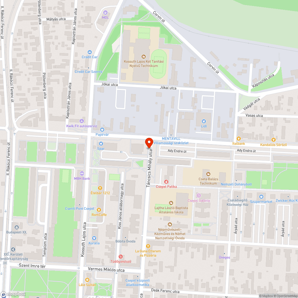 Felborított közl. tábla bejelentés helye