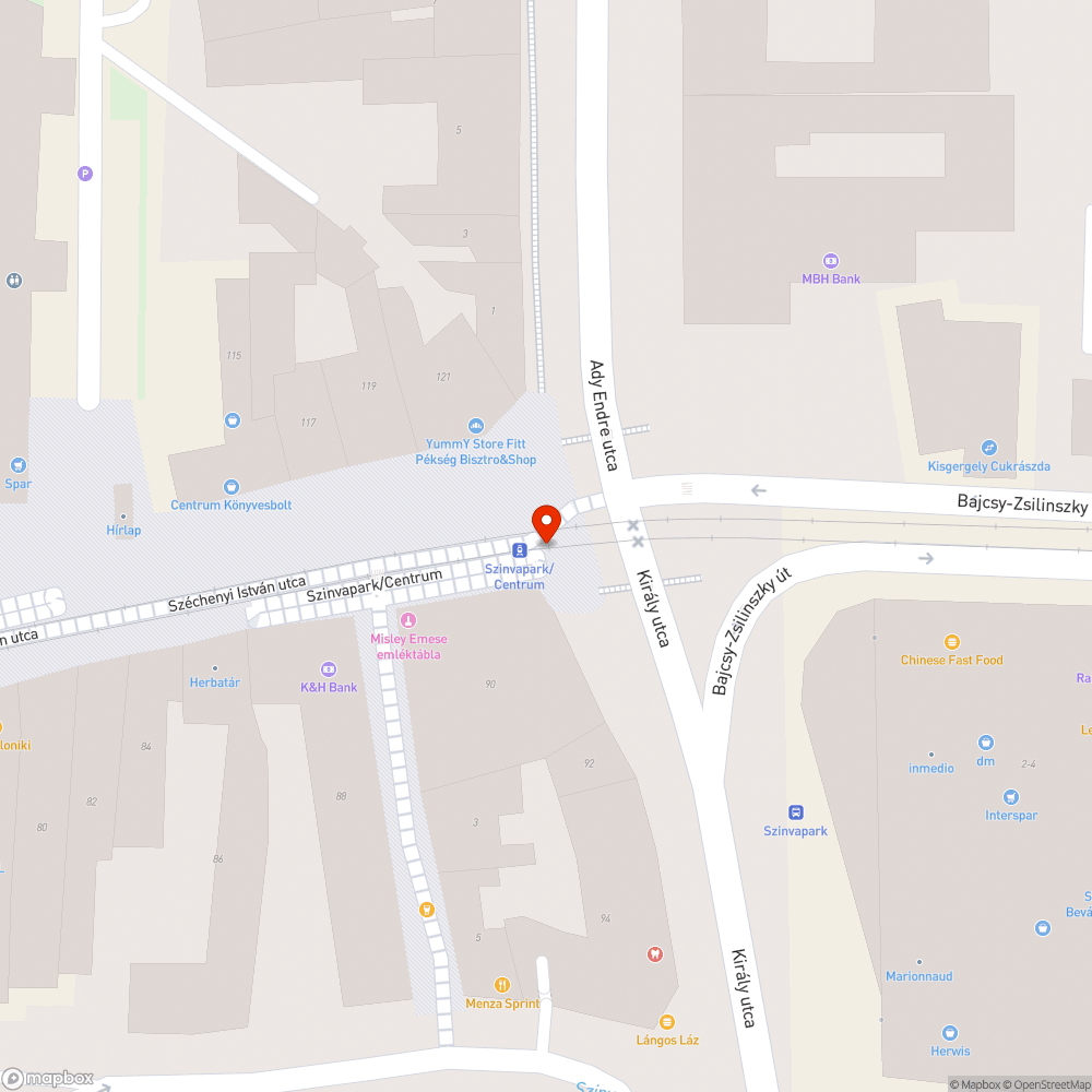 Feltört átkelő bejelentés helye