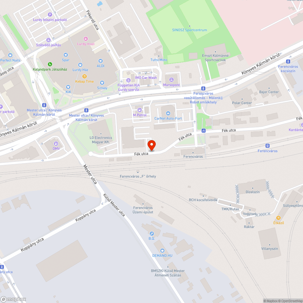 Szemetes zöldterület bejelentés helye