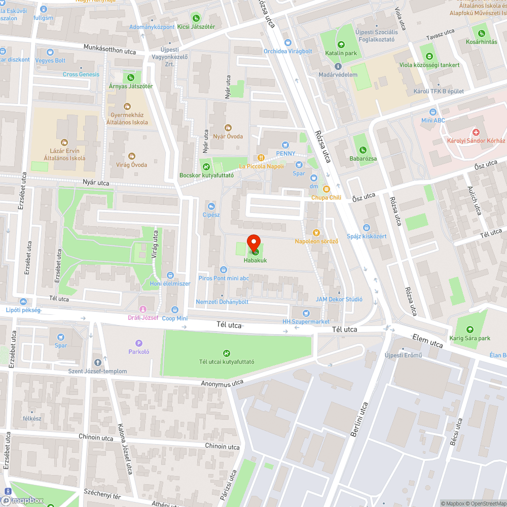 Koszos, szeméttel teli játszótér és környéke bejelentés helye