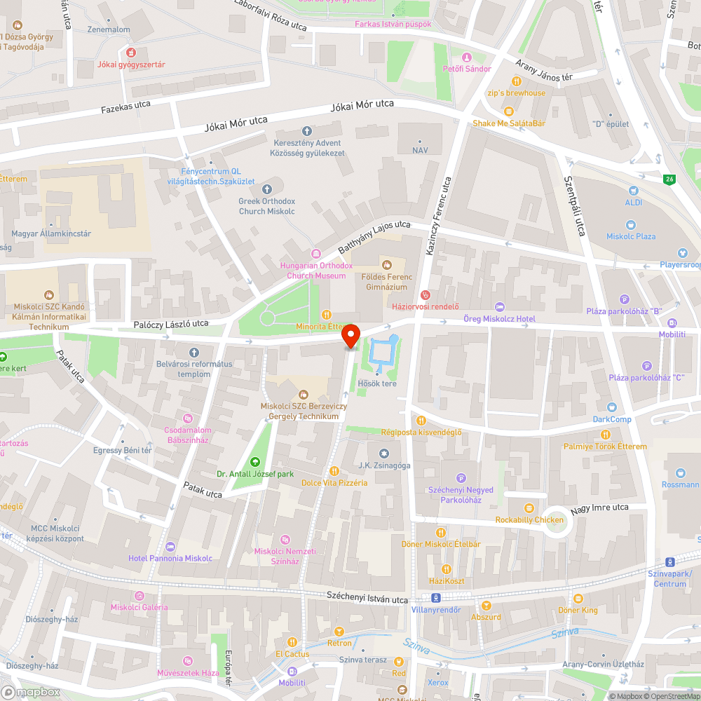 Összefirkált várostérkép bejelentés helye