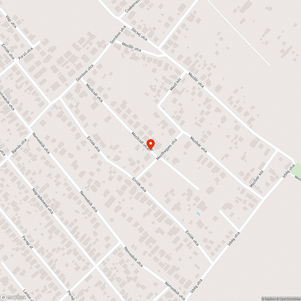 Elhagyott suzuki swift a Mezőcsát utcában bejelentés helye