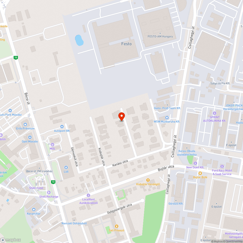 Elektromos doboz bejelentés helye