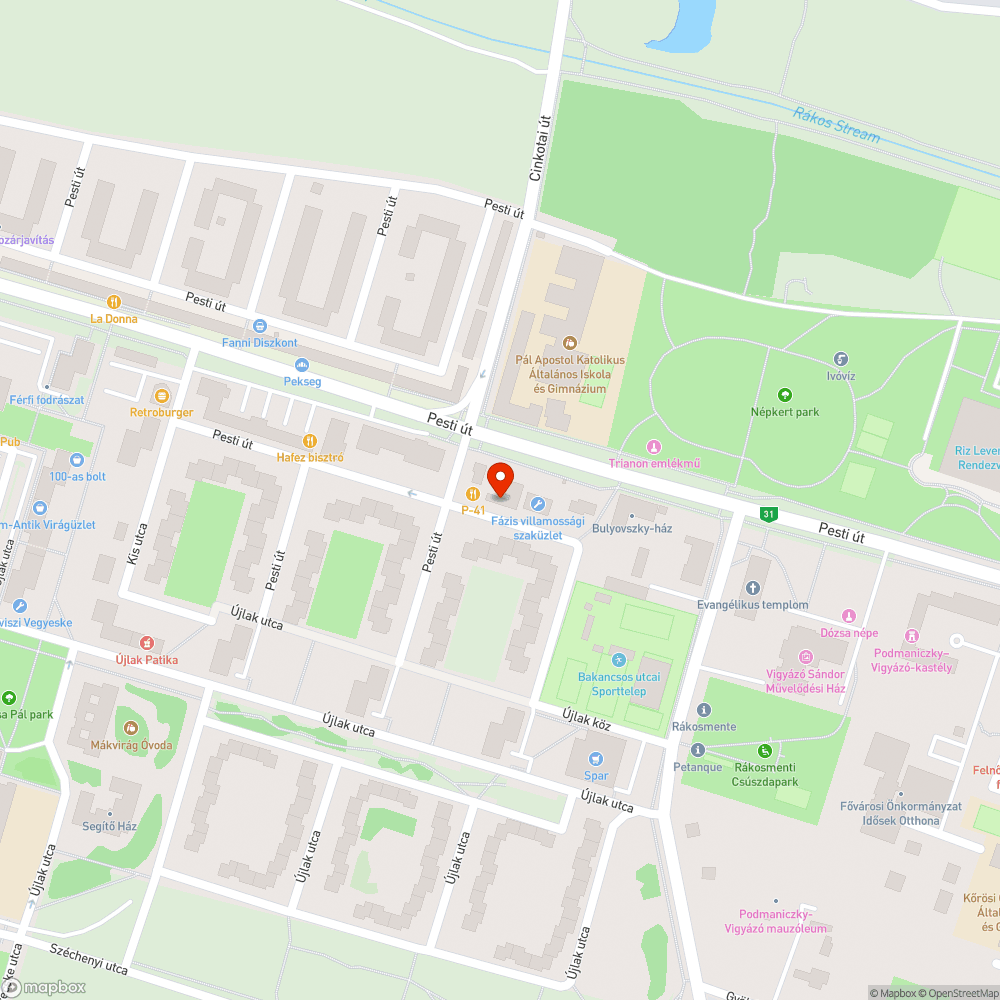 Szekér bejelentés helye