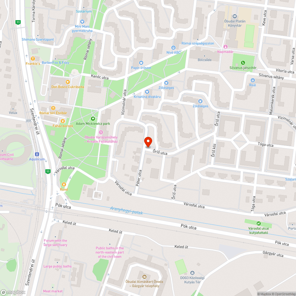 Kátyú a kereszteződésben bejelentés helye