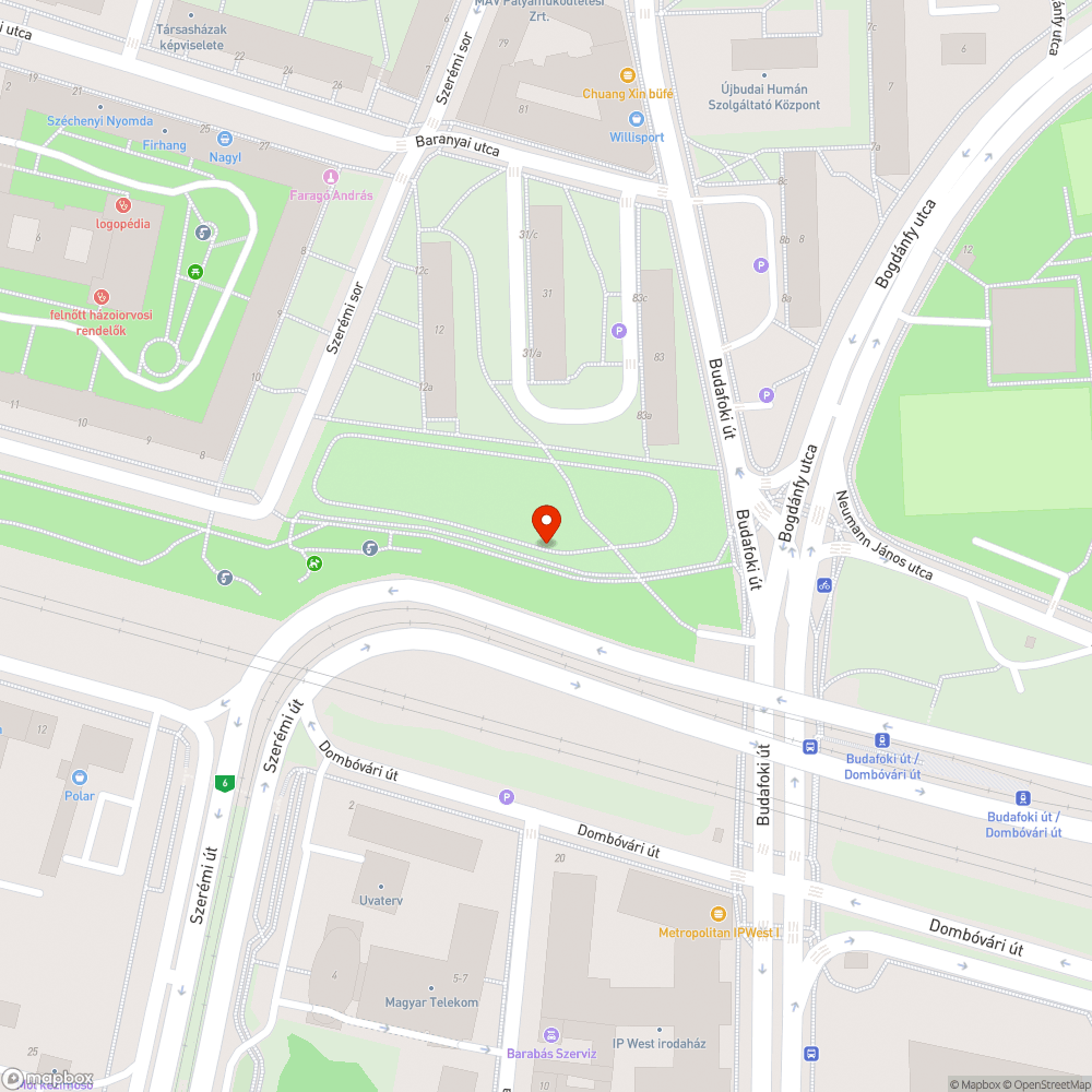 Balesetveszélyes járda bejelentés helye